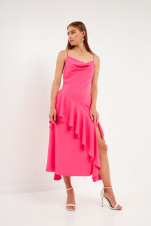 ENDLESS ROSE - Endless Rose - Waterfall Maxi Dress - DRESSES available at Objectrare