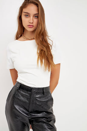 GREY LAB - Scoop Back Bodysuit - BODYSUIT available at Objectrare