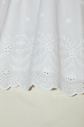 LA'VEN - Puff Sleeve Embroidered Top - TOPS available at Objectrare