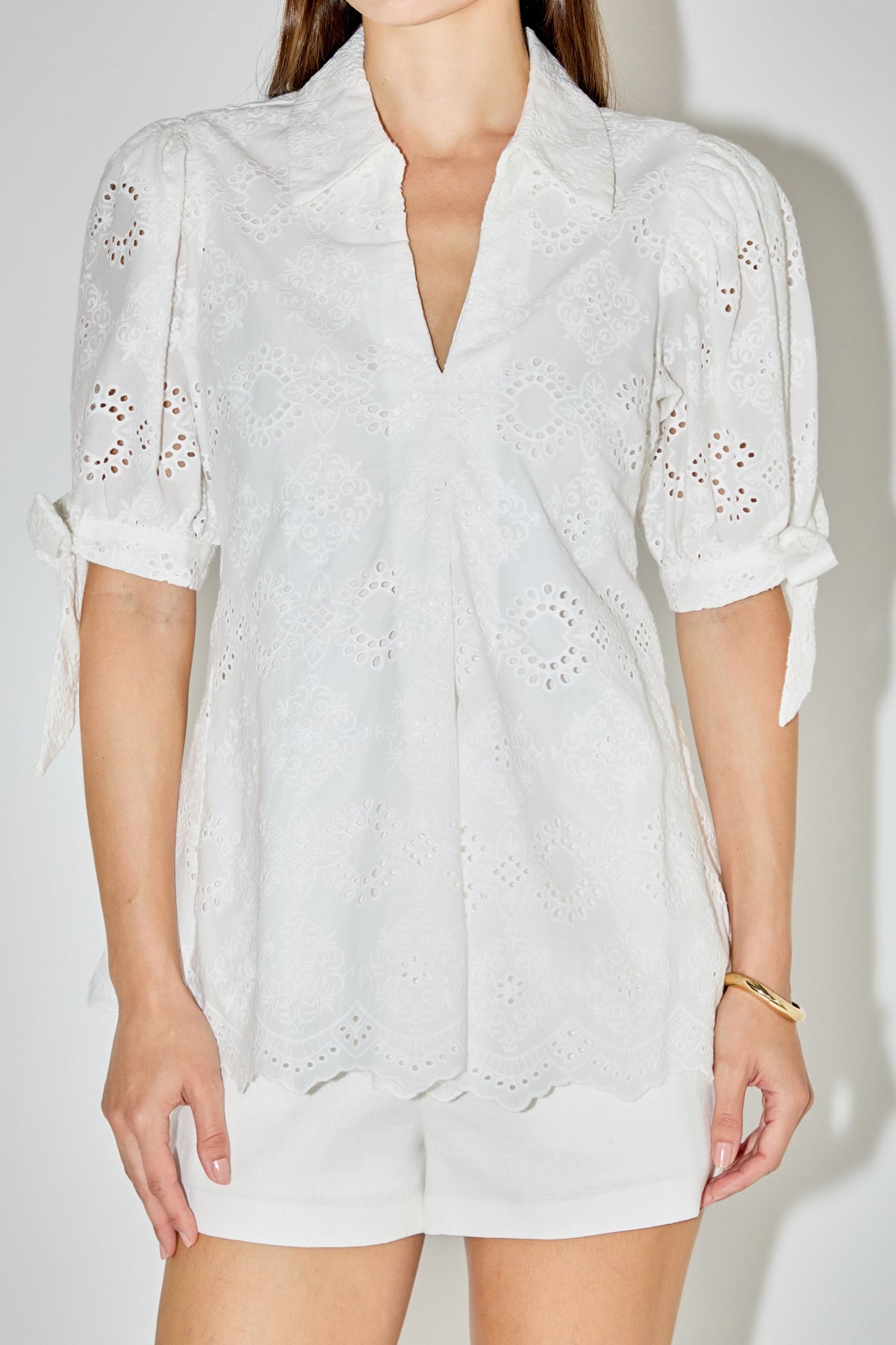 LA'VEN - Embroidered Long Sleeve Top - TOPS available at Objectrare