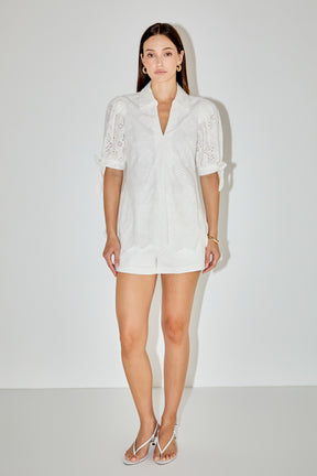 LA'VEN - Embroidered Long Sleeve Top - TOPS available at Objectrare