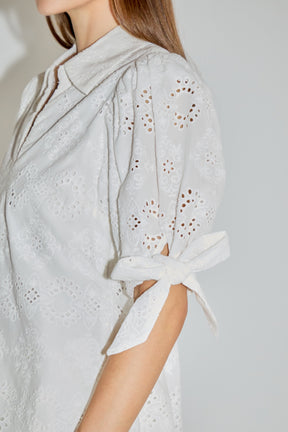 LA'VEN - Embroidered Long Sleeve Top - TOPS available at Objectrare