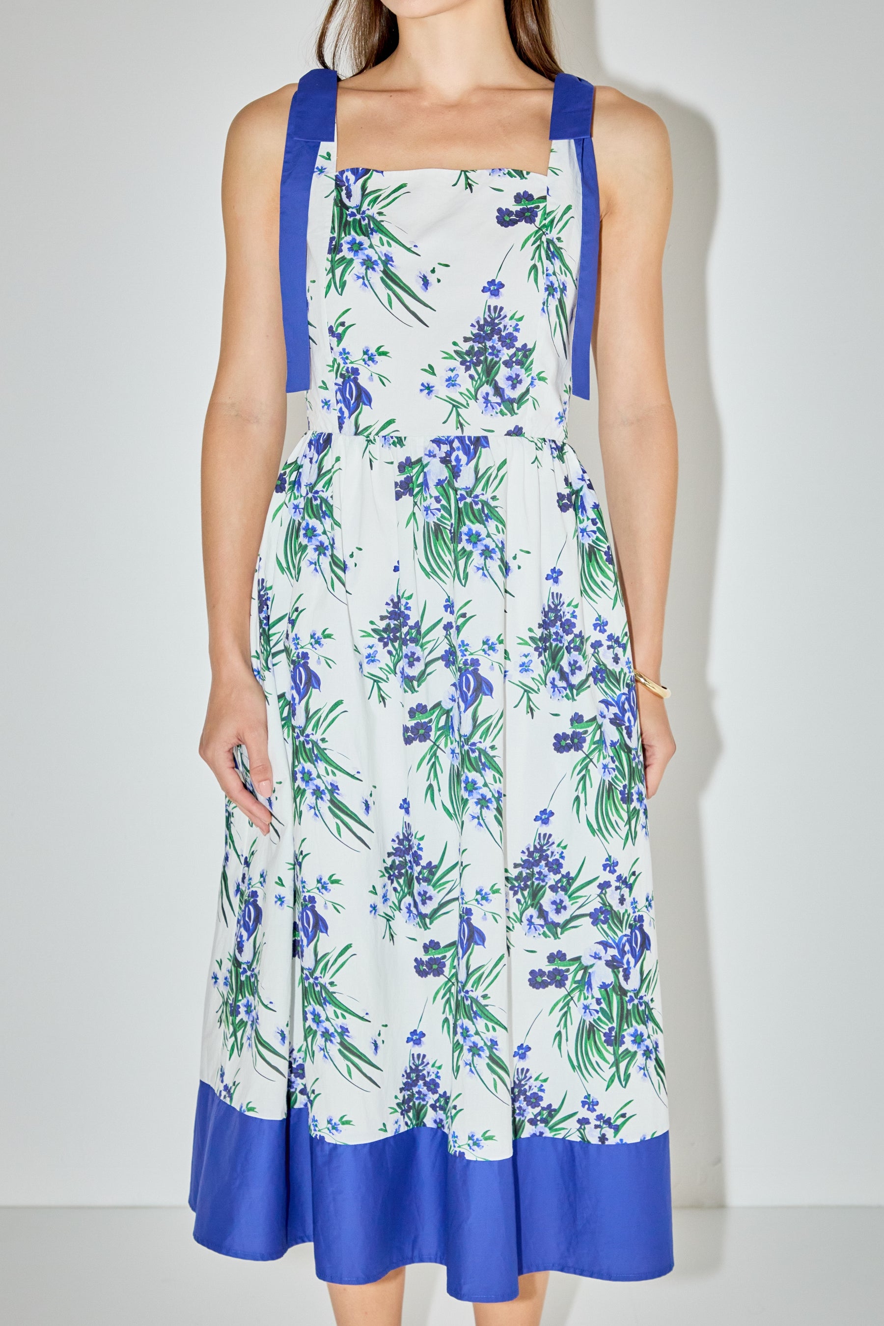 LA'VEN - Floral print Midi Dress - DRESSES available at Objectrare