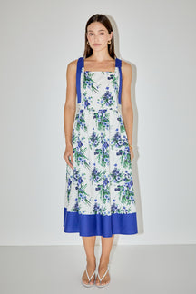 LA'VEN - Floral print Midi Dress - DRESSES available at Objectrare