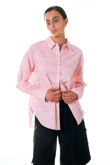 Zebra Printed Cotton Shirt