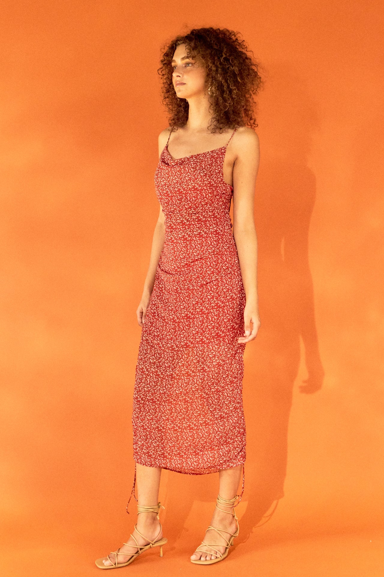 ENDLESS ROSE - Floral Double Spaghetti Tie Mini Slip - DRESSES available at Objectrare