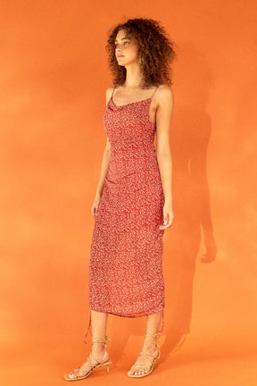 ENDLESS ROSE - Floral Double Spaghetti Tie Mini Slip - DRESSES available at Objectrare