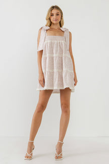 FREE THE ROSES - Lace Trimmed Floral Bow Tie Mini - DRESSES available at Objectrare