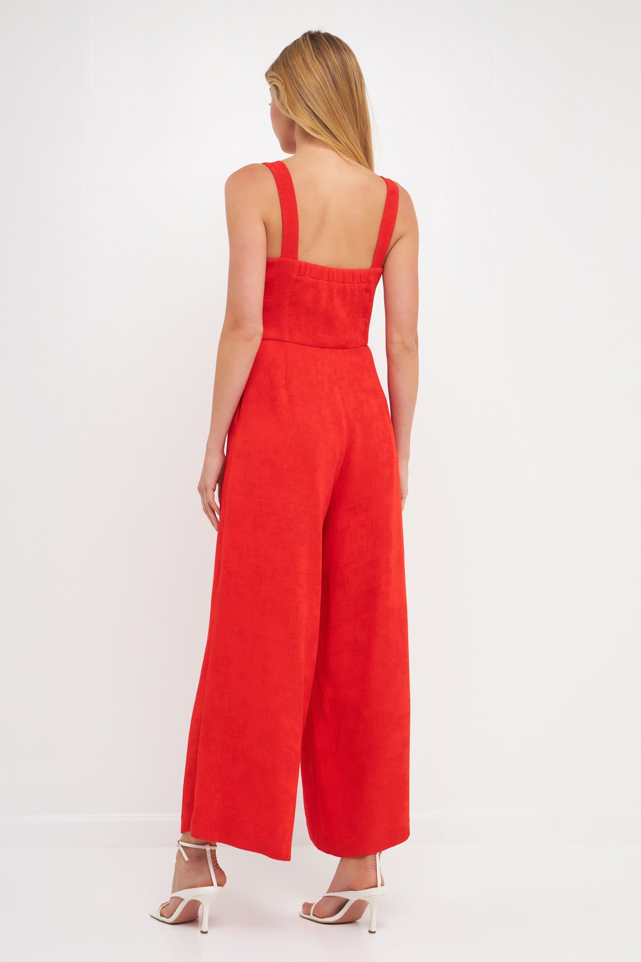 Soft Touch Plisse Twist Jumpsuit