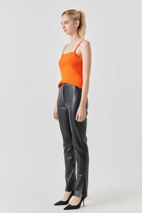 GREY LAB - Classic Rib Knit Everyday Tank - CAMI TOPS & TANK available at Objectrare