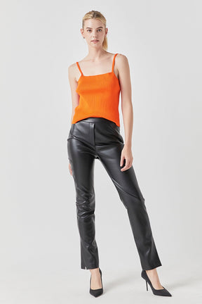 GREY LAB - Classic Rib Knit Everyday Tank - CAMI TOPS & TANK available at Objectrare