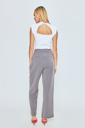 ENDLESS ROSE - Elevated Solid Knit Padded Top - TOPS available at Objectrare