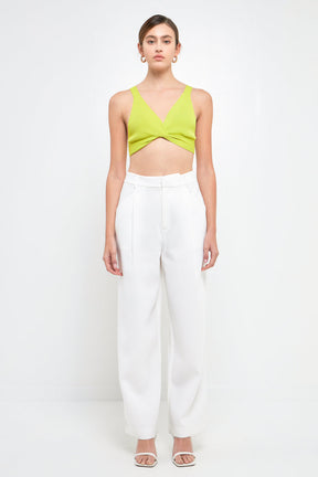 ENDLESS ROSE - Twisted Ribbed Bralette - CAMI TOPS & TANK available at Objectrare