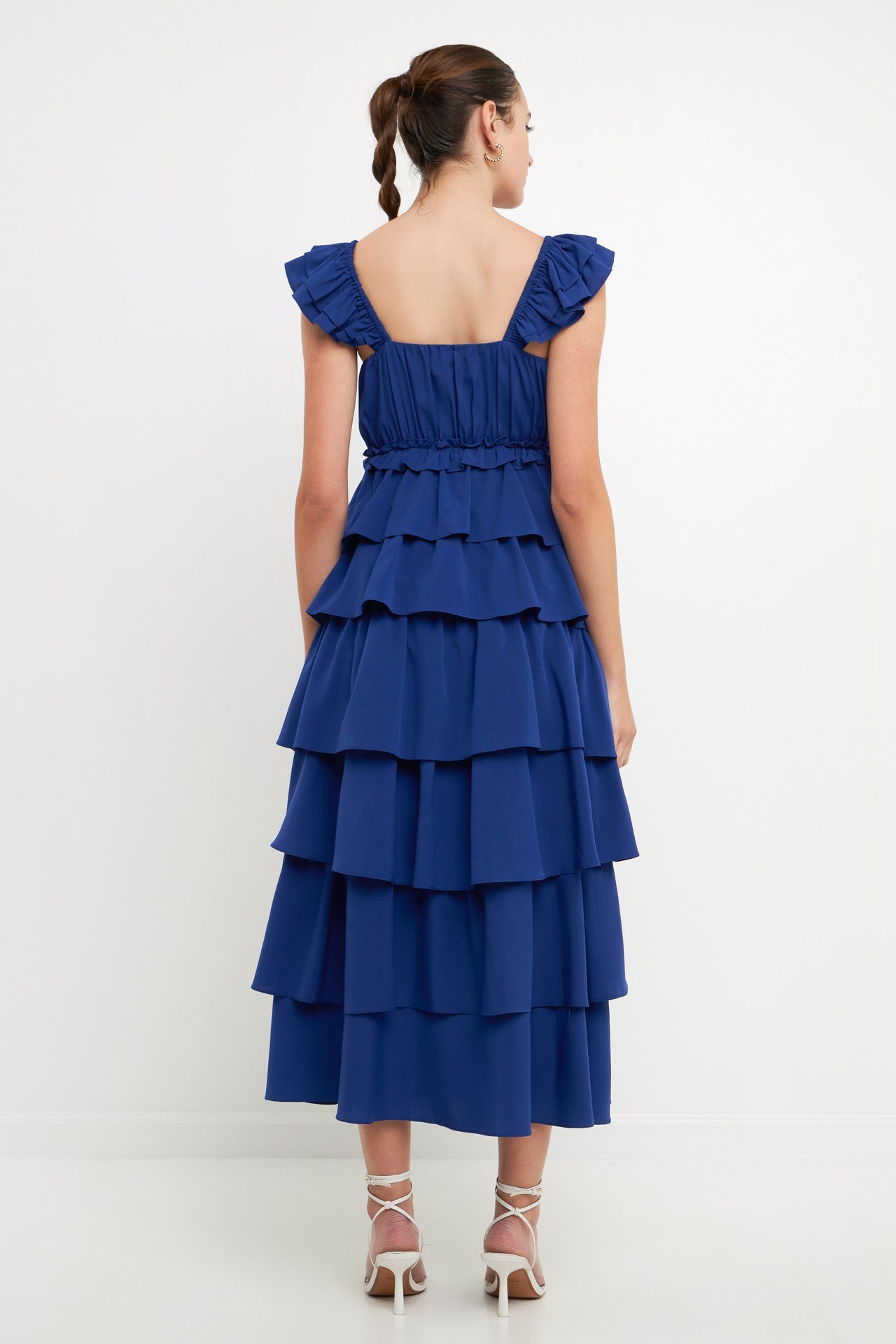 ENDLESS ROSE - Waterfall Tiered Maxi High Low Dress - DRESSES available at Objectrare