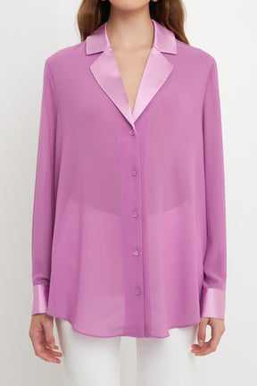 ENDLESS ROSE - Chiffon Shirt - TOPS available at Objectrare