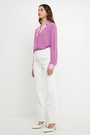 ENDLESS ROSE - Chiffon Shirt - TOPS available at Objectrare