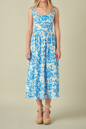 FREE THE ROSES - Floral Cross Back Maxi Dress - DRESSES available at Objectrare