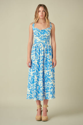 FREE THE ROSES - Floral Cross Back Maxi Dress - DRESSES available at Objectrare