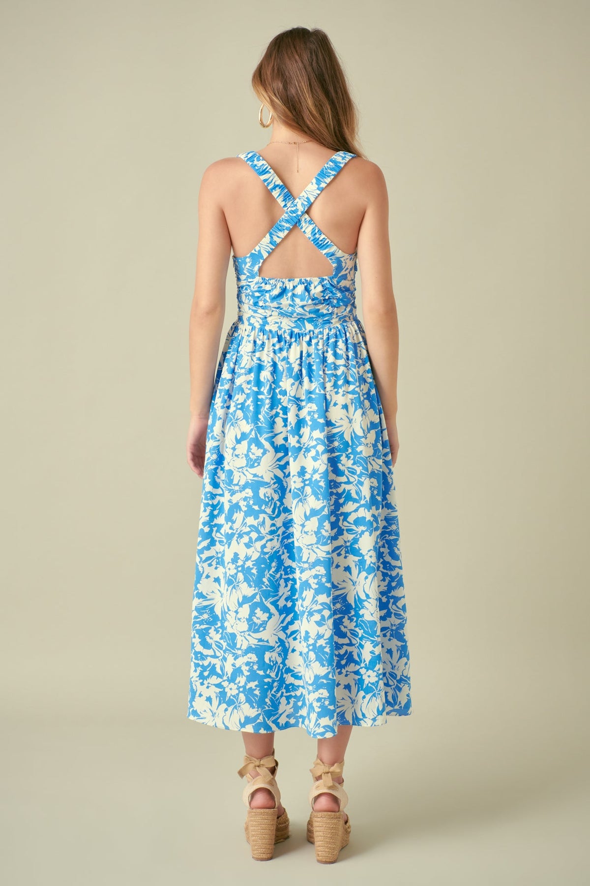 FREE THE ROSES - Floral Cross Back Maxi Dress - DRESSES available at Objectrare