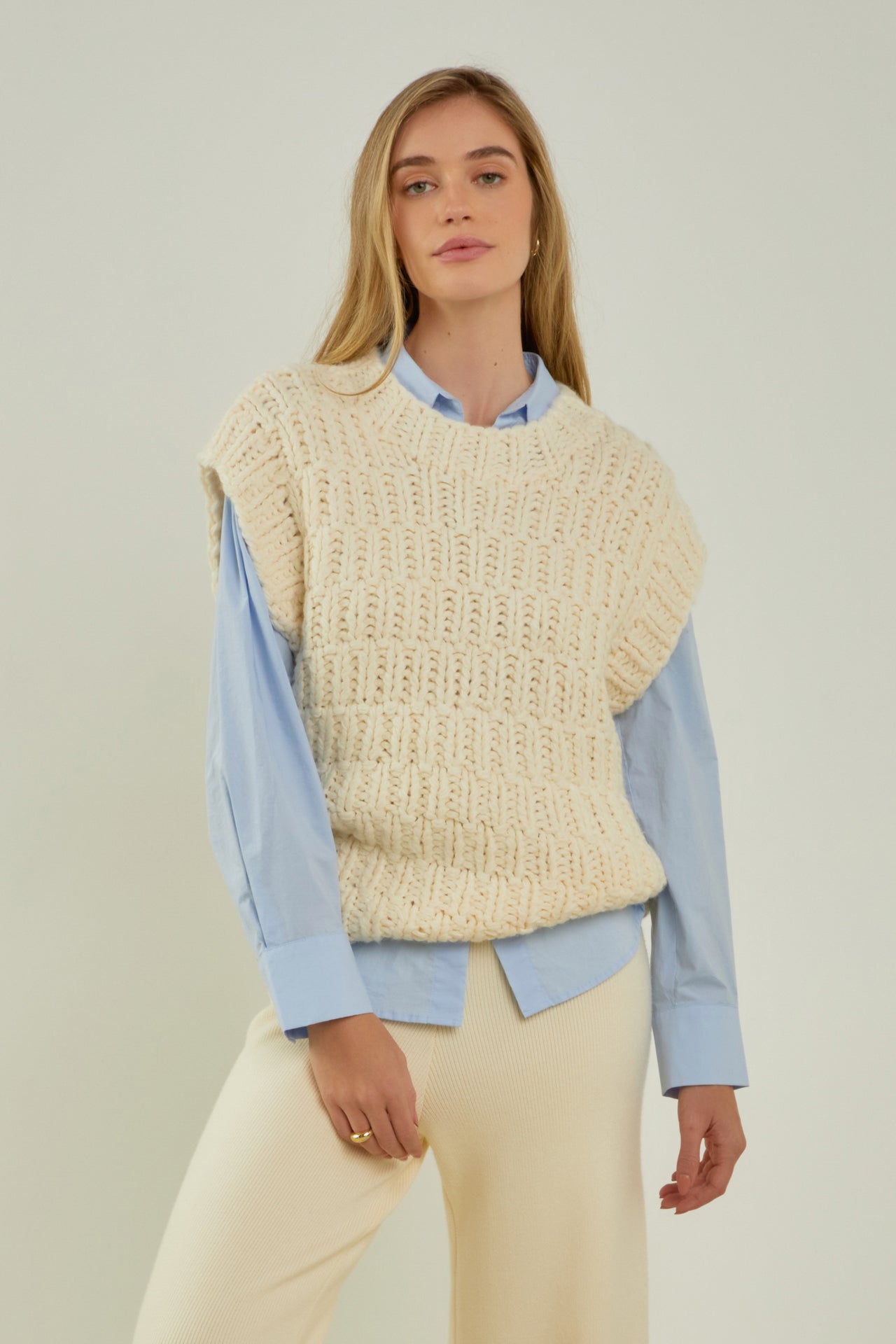 English Factory - Chunky Knit Sweater Vest