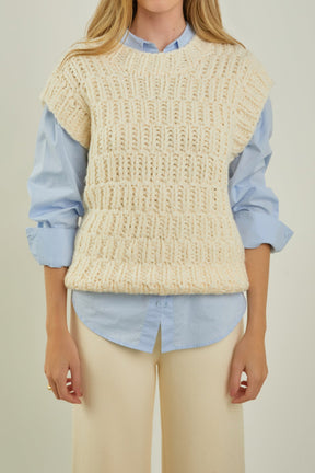 English Factory - Chunky Knit Sweater Vest