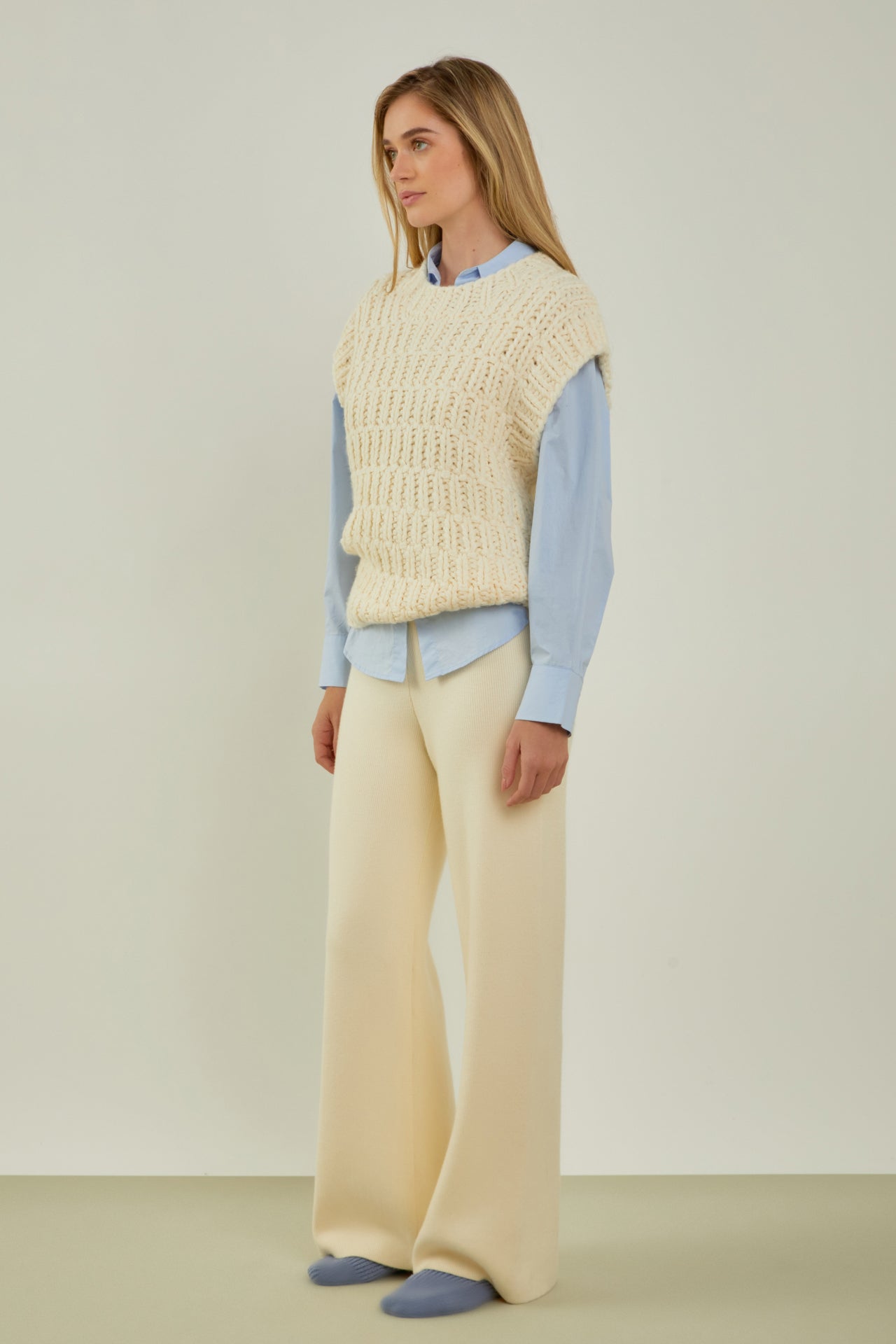 English Factory - Chunky Knit Sweater Vest