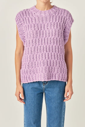 English Factory - Chunky Knit Sweater Vest