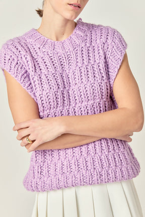 Chunky Knit Sweater Vest
