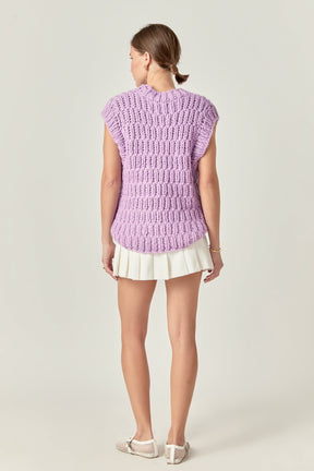 Chunky Knit Sweater Vest