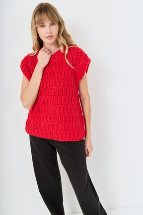 ENGLISH FACTORY - Chunky Knit Sweater Vest - SWEATERS & KNITS available at Objectrare