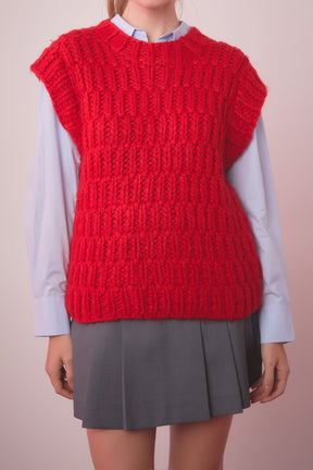 English Factory - Chunky Knit Sweater Vest