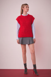 English Factory - Chunky Knit Sweater Vest