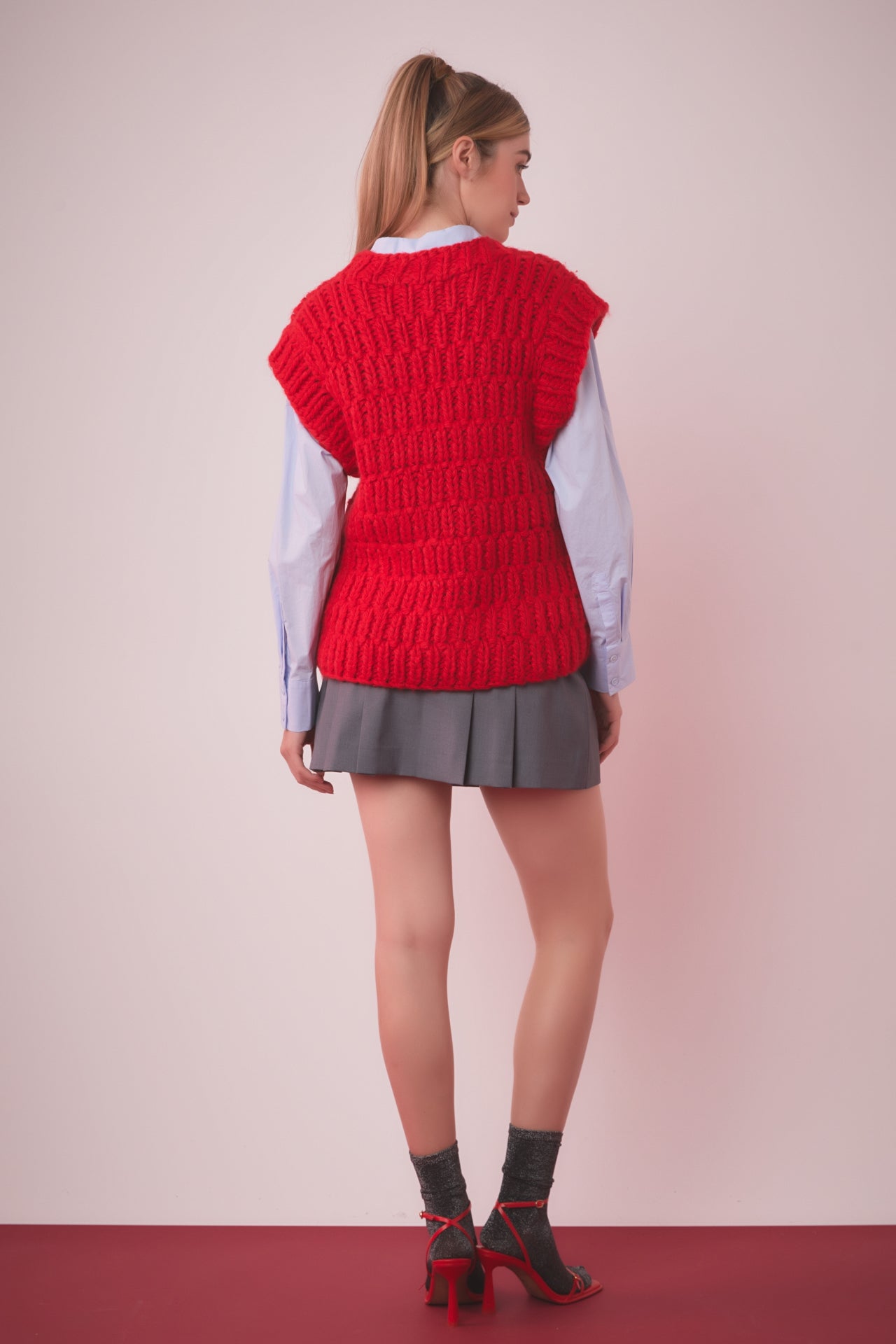 English Factory - Chunky Knit Sweater Vest