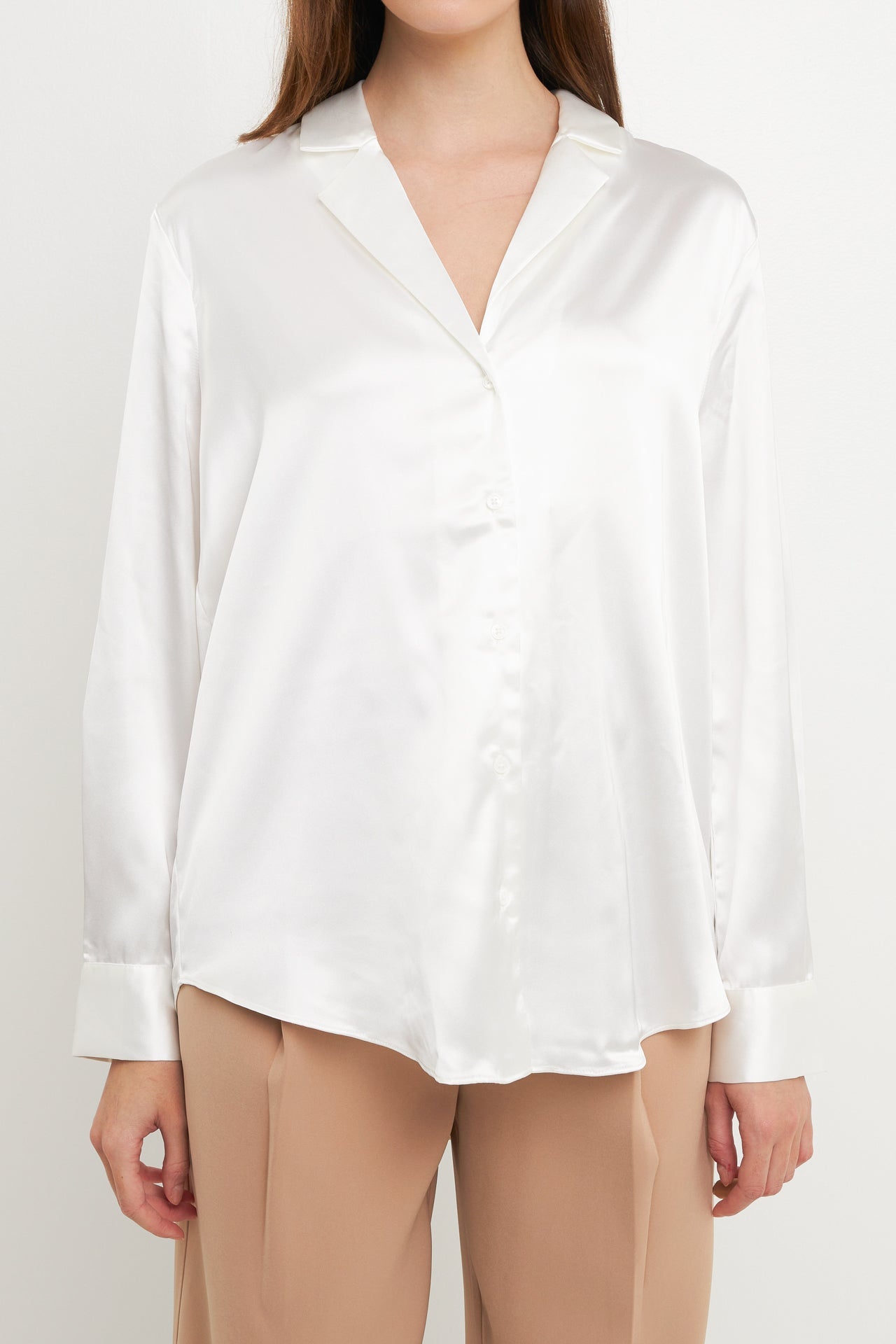 Endless Rose - Classic Satin Over Shirt