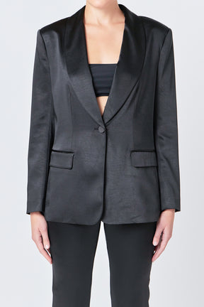 ENDLESS ROSE - Satin Blazer - BLAZERS available at Objectrare