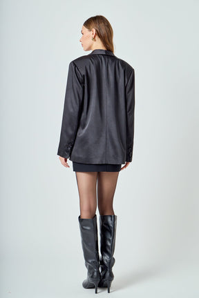 ENDLESS ROSE - Satin Blazer - BLAZERS available at Objectrare