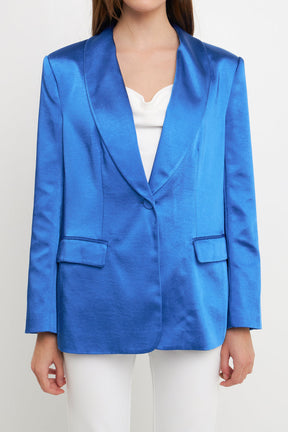 ENDLESS ROSE - Endless Rose - Satin Blazer - BLAZERS available at Objectrare