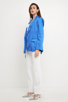 ENDLESS ROSE - Satin Blazer - BLAZERS available at Objectrare