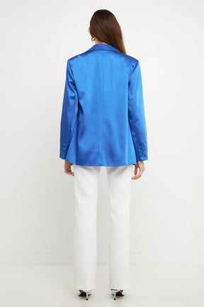 ENDLESS ROSE - Satin Blazer - BLAZERS available at Objectrare