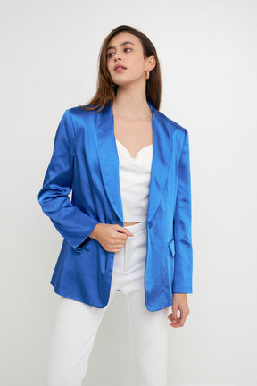 ENDLESS ROSE - Satin Blazer - BLAZERS available at Objectrare