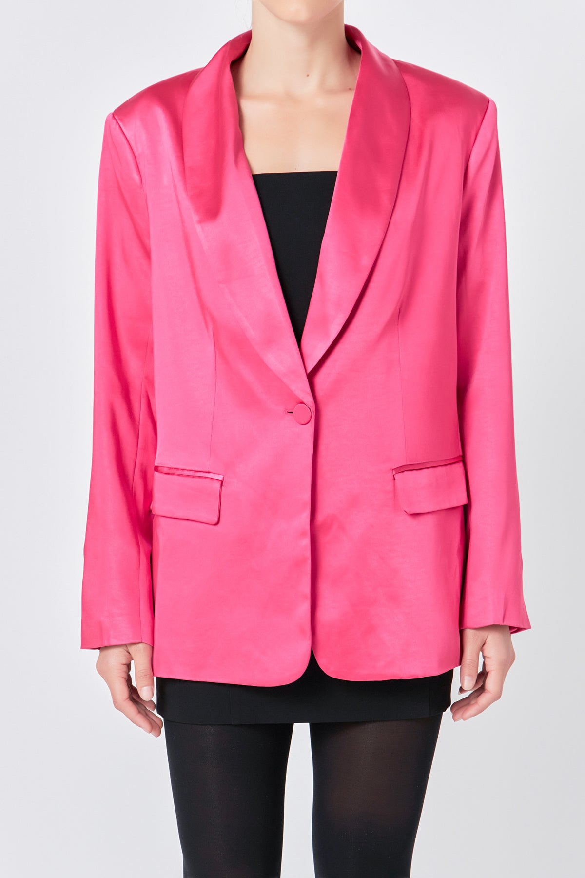 ENDLESS ROSE - Satin Blazer - BLAZERS available at Objectrare