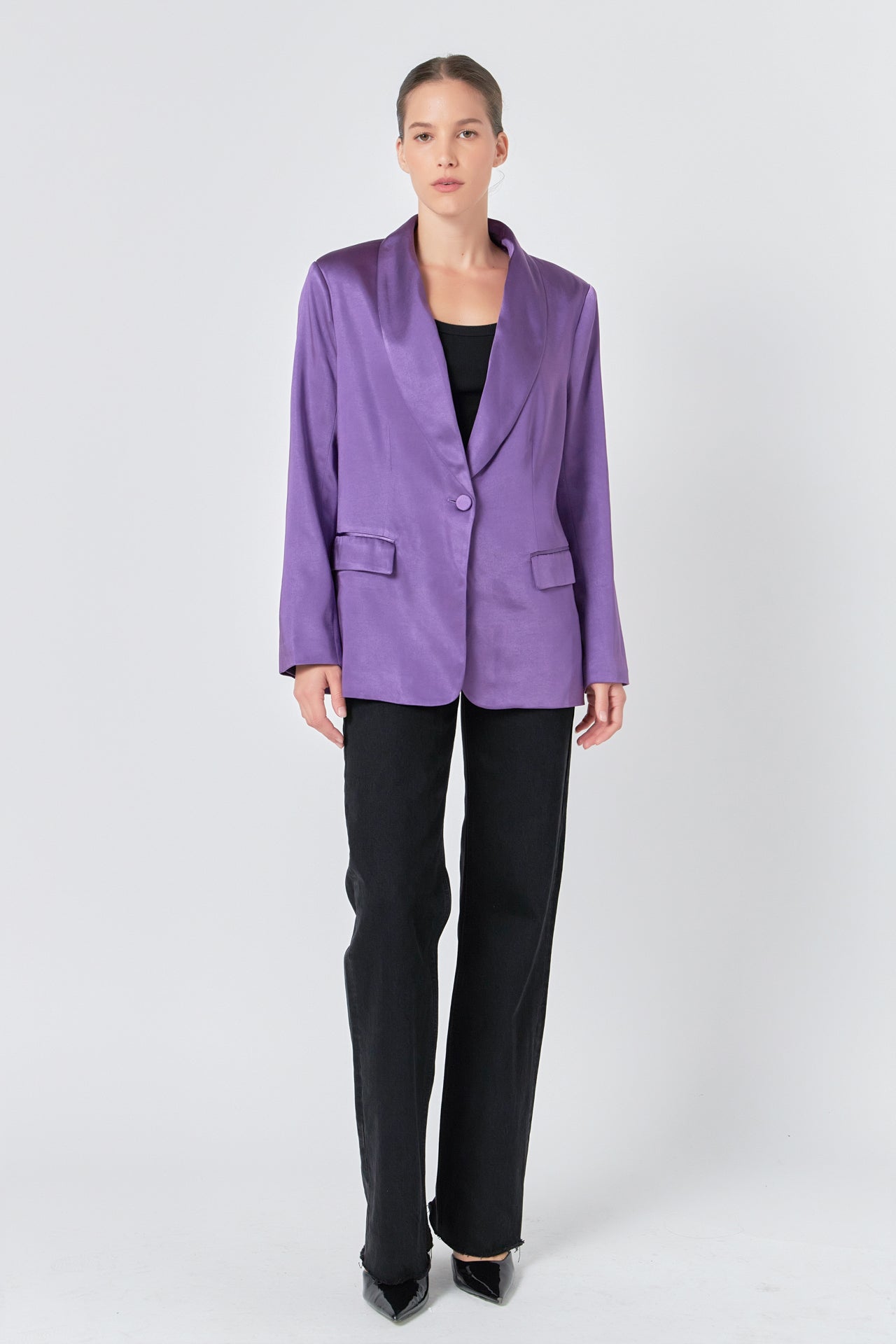 ENDLESS ROSE - Satin Blazer - BLAZERS available at Objectrare