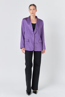 ENDLESS ROSE - Satin Blazer - BLAZERS available at Objectrare