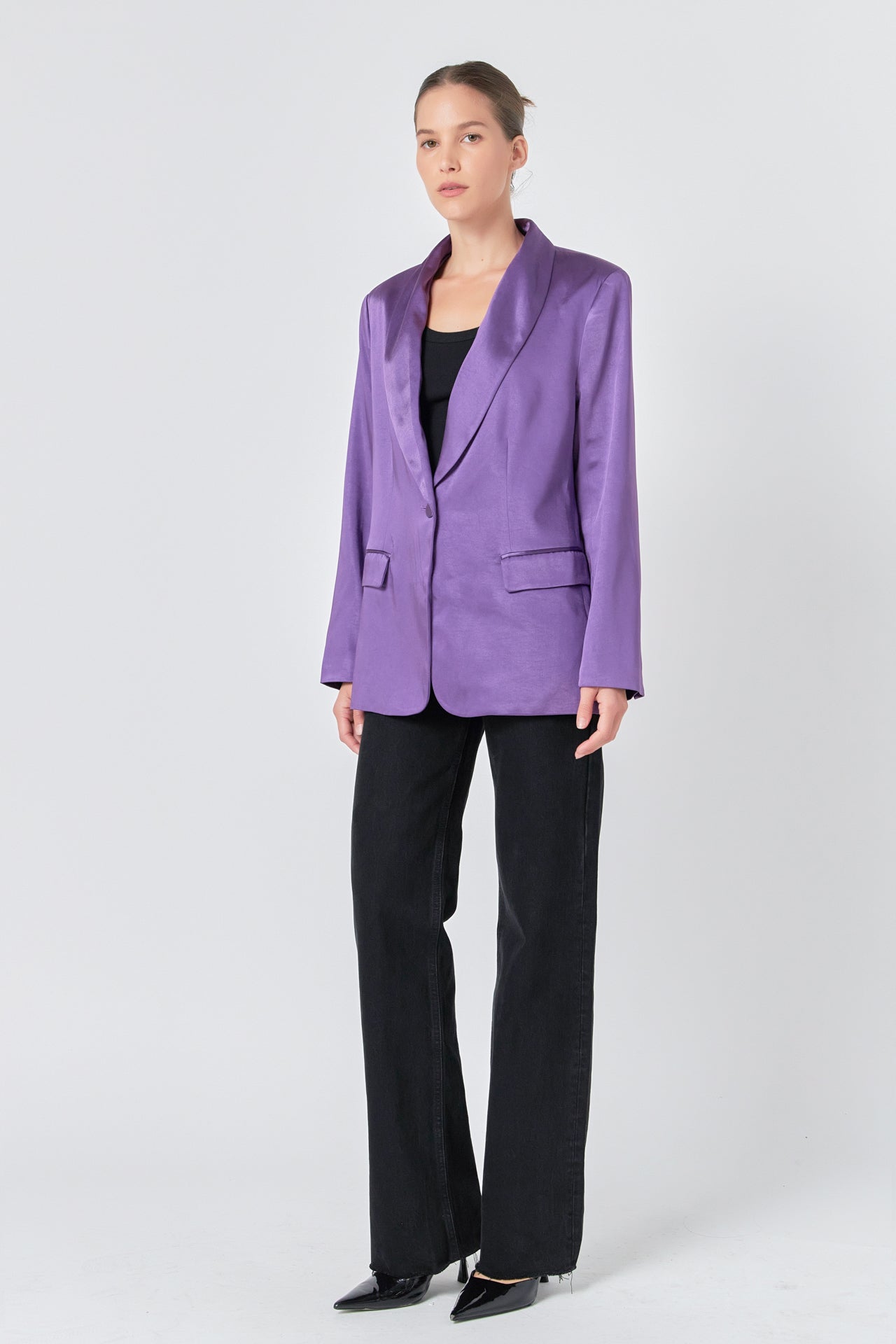 ENDLESS ROSE - Satin Blazer - BLAZERS available at Objectrare