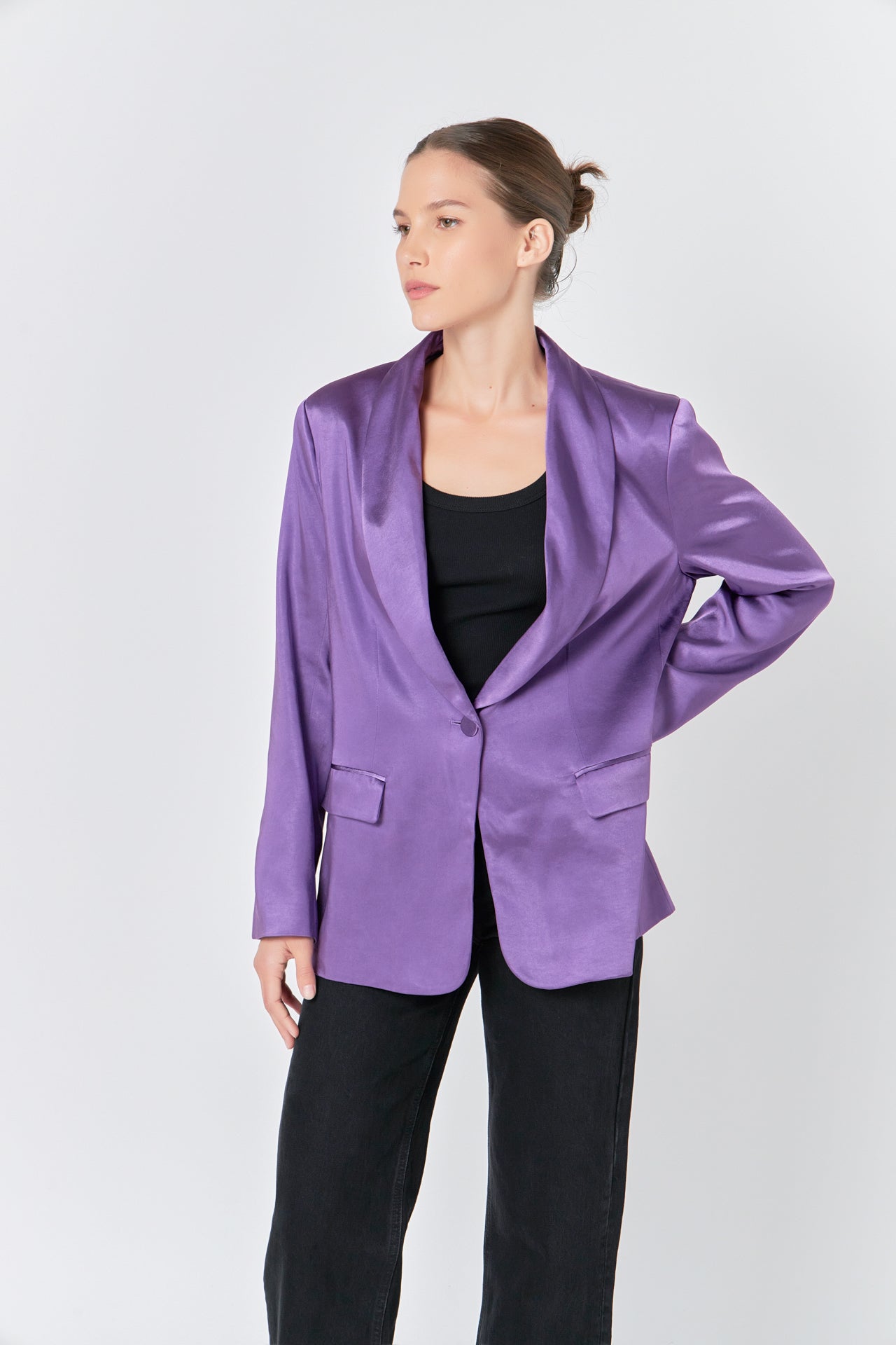 ENDLESS ROSE - Satin Blazer - BLAZERS available at Objectrare