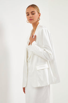 ENDLESS ROSE - Satin Blazer - BLAZERS available at Objectrare