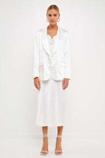 ENDLESS ROSE - Satin Blazer - BLAZERS available at Objectrare