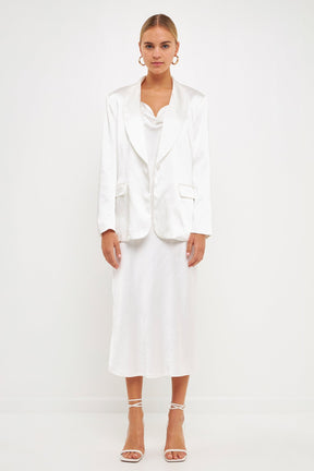 ENDLESS ROSE - Satin Blazer - BLAZERS available at Objectrare