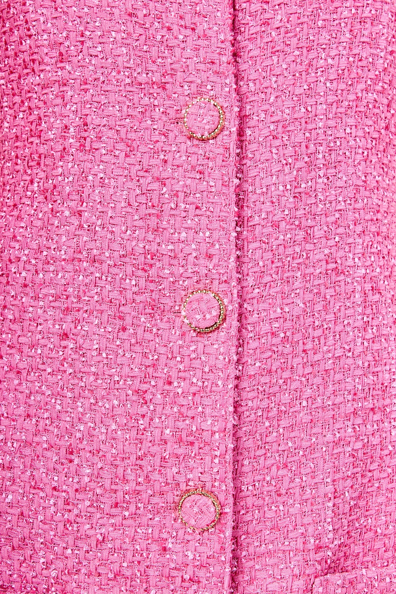 ENDLESS ROSE - Sleeveless Tweed Mini Dress - DRESSES available at Objectrare