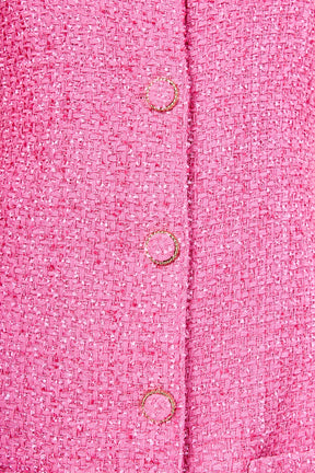 ENDLESS ROSE - Sleeveless Tweed Mini Dress - DRESSES available at Objectrare